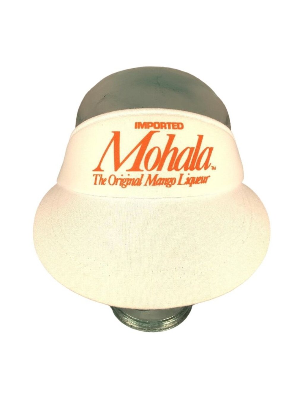 Imported Mohala Mango Liqueur Promo Vtg Adjustable Tennis Visor Hat Cap Hawaii